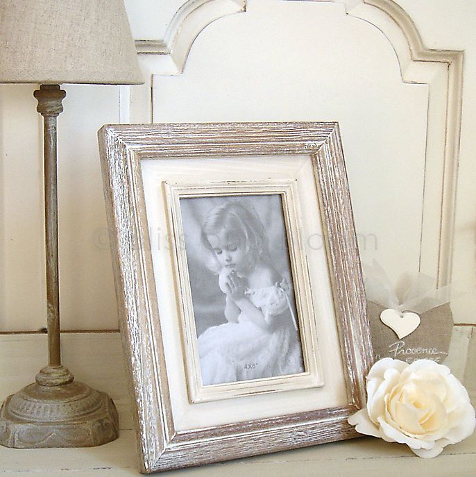 Wooden cream photo frame Bliss and Bloom